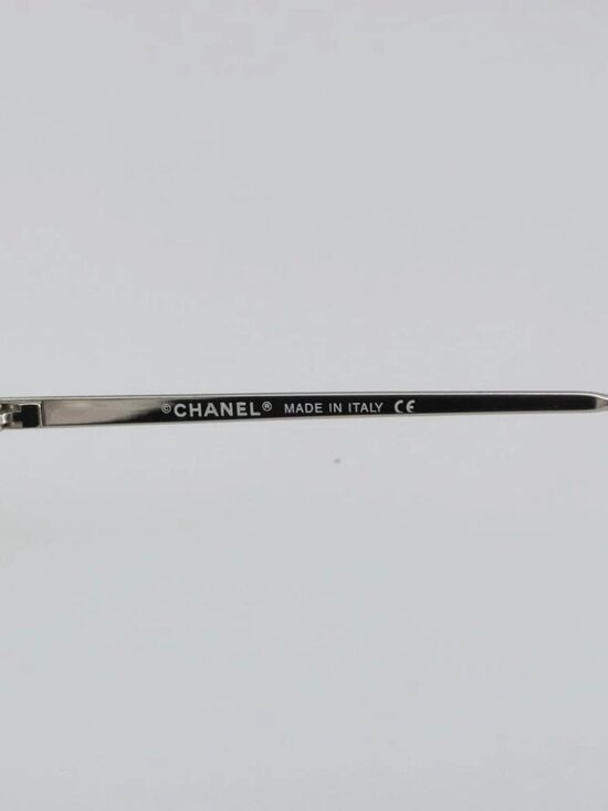 CHANEL COCO Mark Sunglasses metal Green CC Auth 188886 main image 4